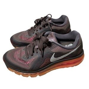 Nike Air Max 2014 Women US 7 Volt Orange Running Training Shoe